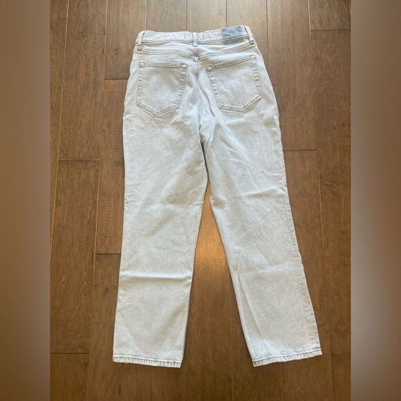 Abercrombie & Fitch Light Blue - The Ankle Straight Ultra High Rise - Curve Love - Picture 4 of 5